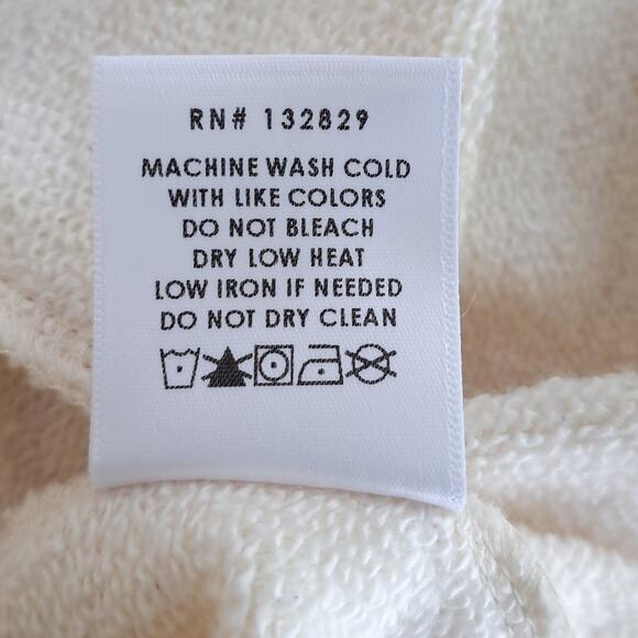 NWT LOVERS & FRIENDS Ada Cutout French Terrry Mini Dress Size Small Ivory - Picture 12 of 14